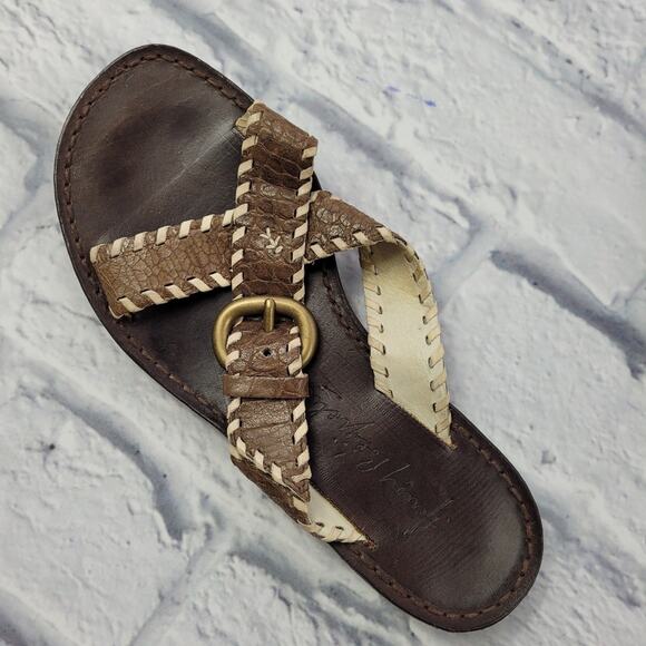 Henry Beguelin Brown Leather Slides size 35 - Picture 4 of 12